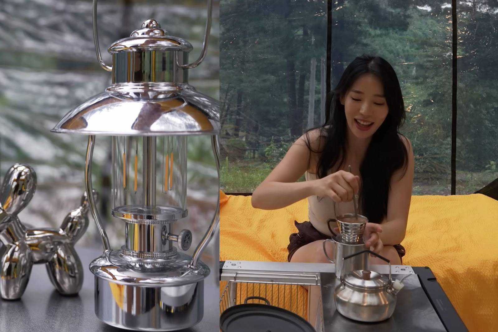 Inside A 100-Sq-Ft Tent: A Girl's Cozy Moments During A Rainy Camp Under Thunderstorms_8